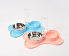 Pet automatic drinking water double bowl