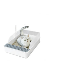 RoomyHaven™  |   Pet Large Semi-enclosed Plastic Litter Box