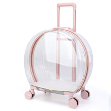 SeeThroughPaws™    |       Portable Transparent Trolley Case Cat Bag