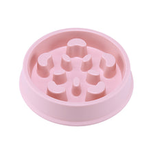 Petal-shaped Plastic Pet Slow Feeding Bowl