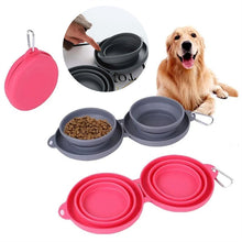 FlexiFeast™ | Pets Double Rubber Foldable Bowl