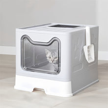 Odor-Control Cat Litter Box with Tray & Scoop