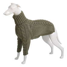 Winter Solid High Collar Dog Sweater