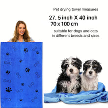 Pet Microfiber Printed Bath Towel