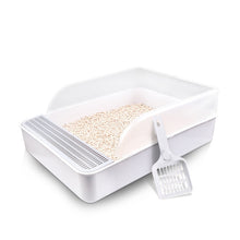 RoomyHaven™  |   Pet Large Semi-enclosed Plastic Litter Box