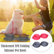 FlexiFeast™ | Pets Double Rubber Foldable Bowl